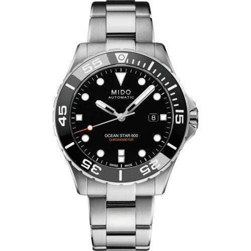 MIDO OCEAN STAR DIVER 600 CHRONOMETER - BLACK, MENS AUTOMATIC WATCH