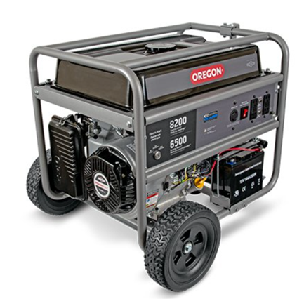 BRIGGS AND STRATTON OREGON 6500W PORTABLE GENERATOR - GREY