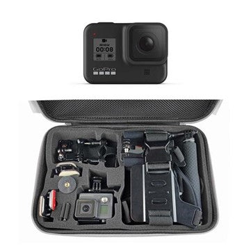 GOPRO HERO8 WITH OPTEX 16 PIECE ACCESSORIES KIT - BLACK