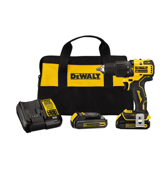 DeWalt ATOMIC 20V Compact Cordless 1/2 in. Hammer Drill/Driver Kit